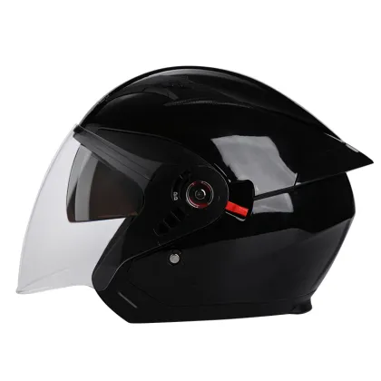 Retro Open Face Motorcycle Helmet - Half Face Racing Moto Helmets