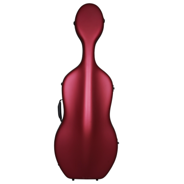 Wine Red Lightweight Carbon Fiber Case for 4/4 Full Size Cello