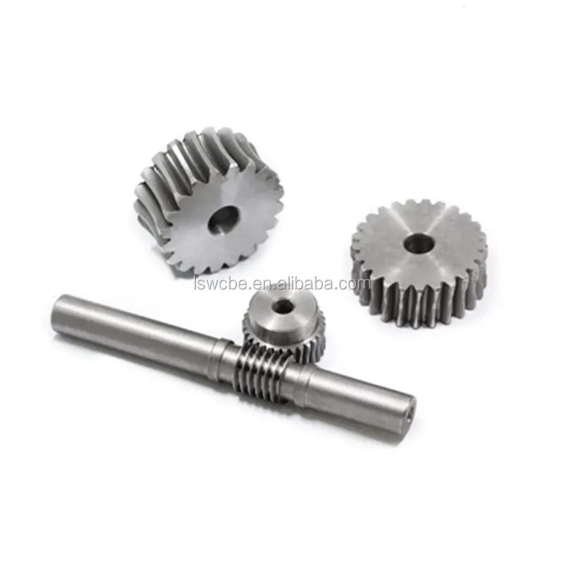 High Precision CNC Custom Carbon Steel Worm Gear & Shaft Set