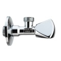 Polished Stainless Steel two way toilet angle valve