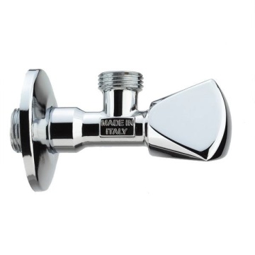 Polished Stainless Steel two way toilet angle valve