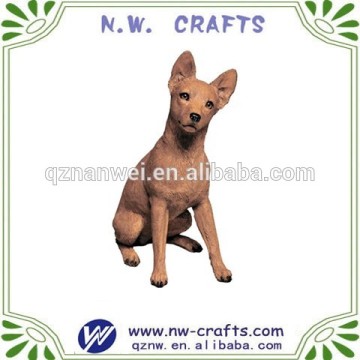 Polyresin miniature Pinscher figure statue