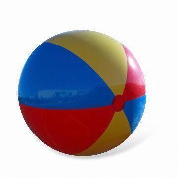Inflatable Colorful Beach Balloon, Available in Various Colors, Made of PE