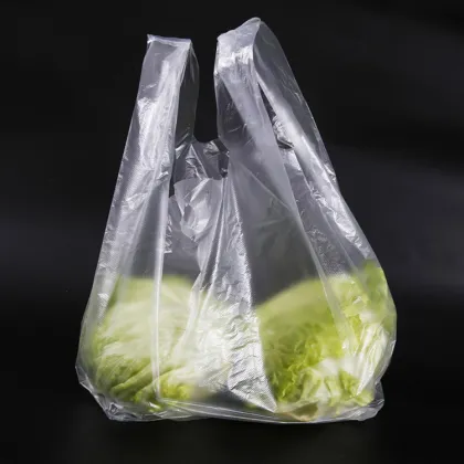 Top quality custom printed plastic vest shopping carrier bag