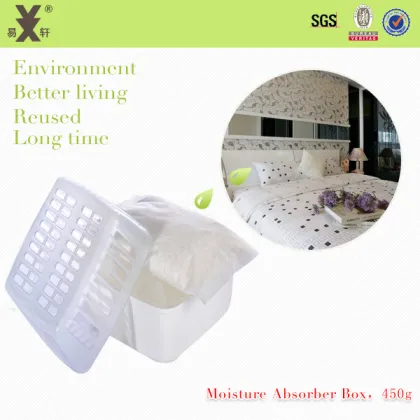 Home Interial Square Rifillable Moisture Absorber Dehumidifier Box