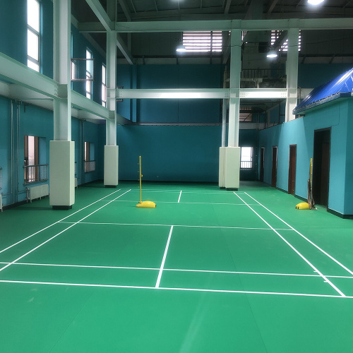 Enlio Vinyl badminton floor with BWF