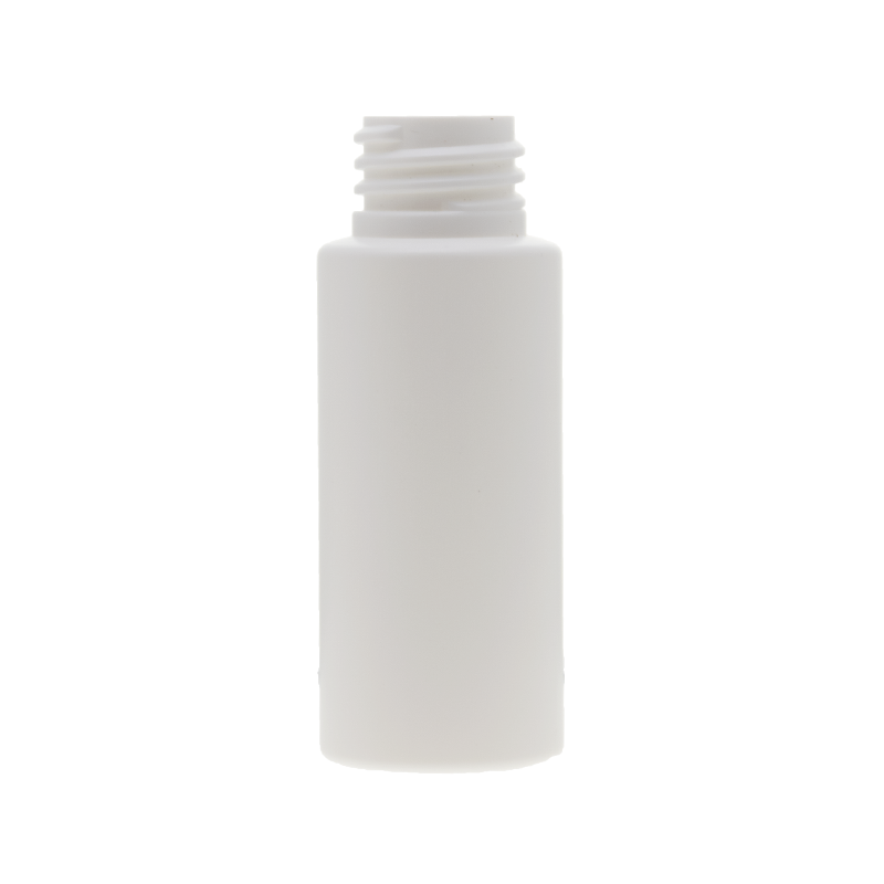 زجاجة HDPE ذات أسطوانة بيضاء سعة 1 أونصة/30 مل مع رقبة 20/410