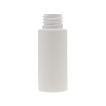 Frasco de HDPE de cilindro branco de 1 OZ/30ML com pescoço 20/410