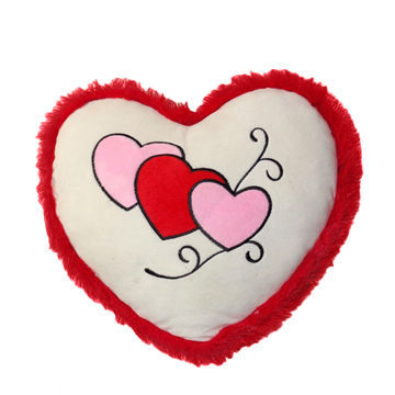 Plush cushion with red macrobrachium edge, customized designs are accepted