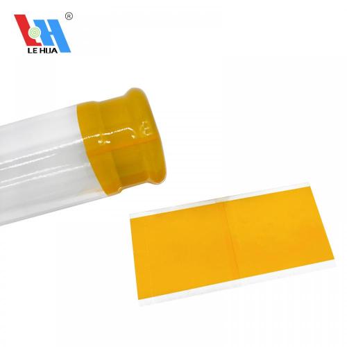 Shrink label protective film for condiment bottle cap