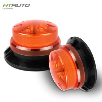 HTAUTO 2019 New 12V/24V 12W Mini Magnetic Flash Rotating Beacon Strobe Light