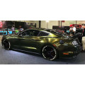 0.15mm Thick Gloss Chameleon Olive Green Vinyl Wrap