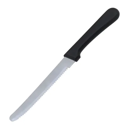 Cheapest Dinner Steak Knives: Stainless Steel with Black PP Handle