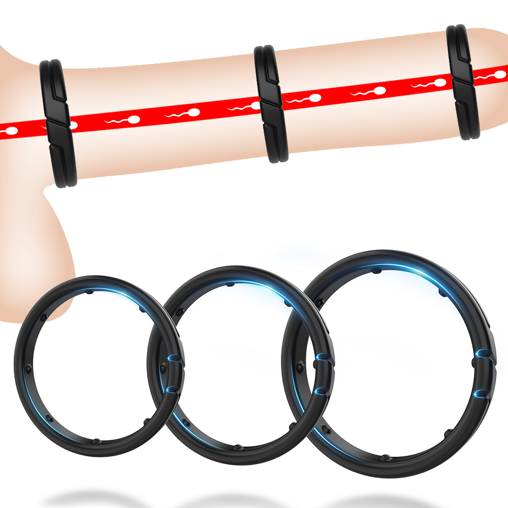 Cock Rings 3 Different Sizes Lock Essence Ring