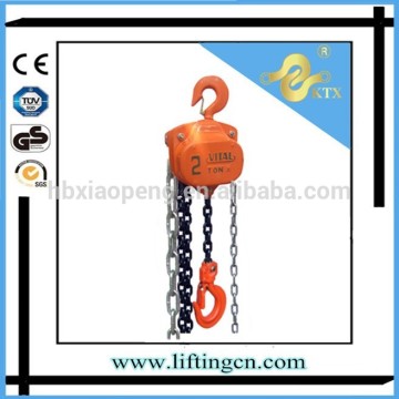 Top selling 3t/3m HS-VT manual vital chain block chain pulley blocks manufacturer China