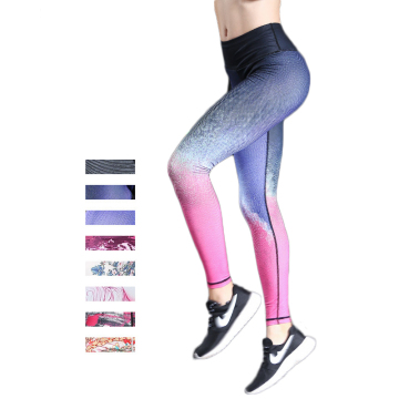 Newest Custom Print Breathable Quick Dry High Elastic Tummy Control Sport Seamless Leggings