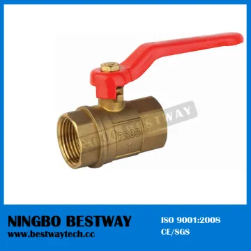 1.5 inch Brass Ball Valve with Flat Steel Handle