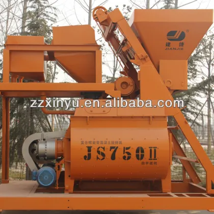 Zhengzhou Xinyu JS750 Twin Shaft Concrete Mixer