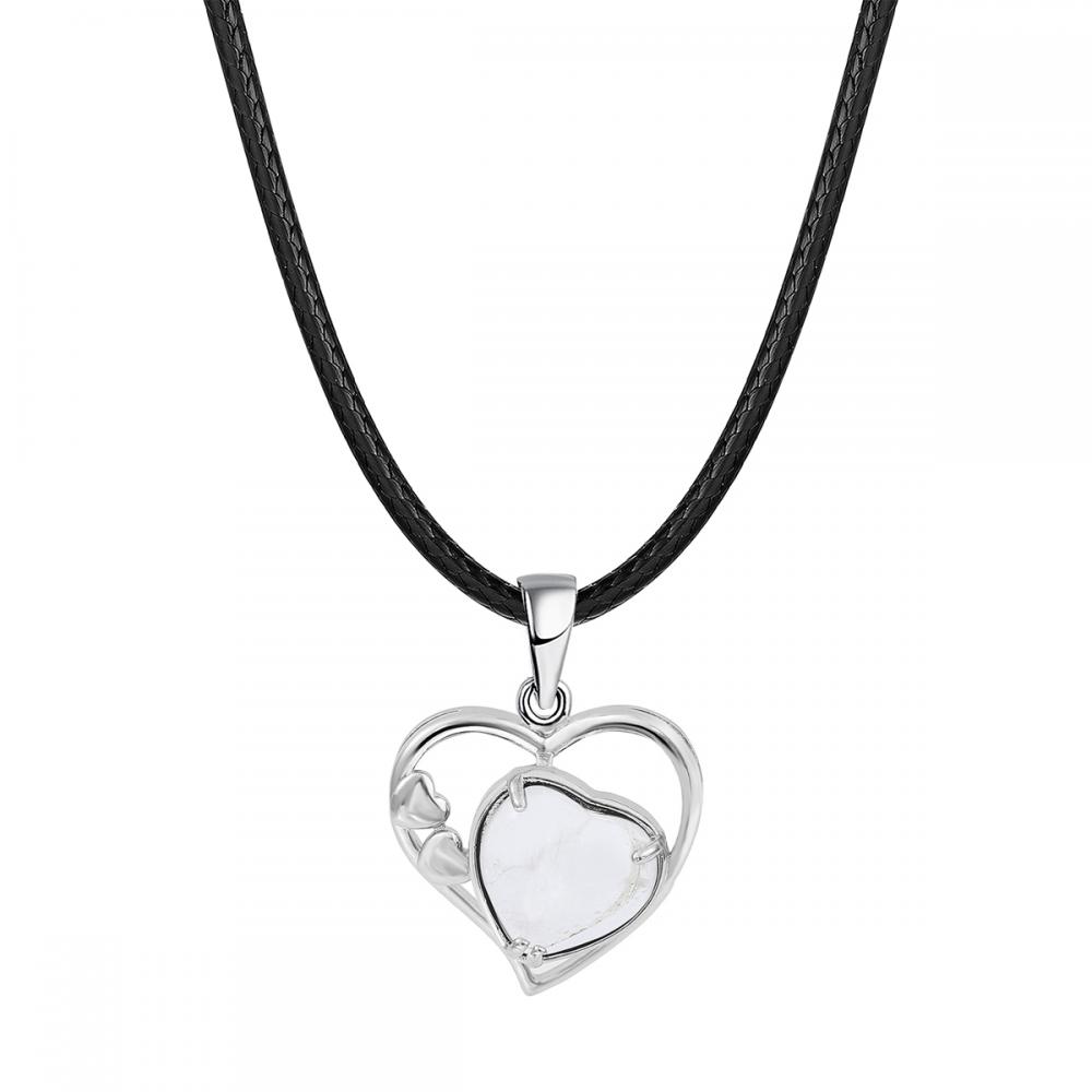 Crystal Love Heart Stankstone Cool Gemstone Ожерелья для женщин