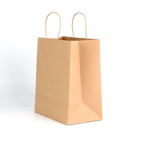 Niestandardowa modna torba na zakupy Brązowe torby papierowe Kraft