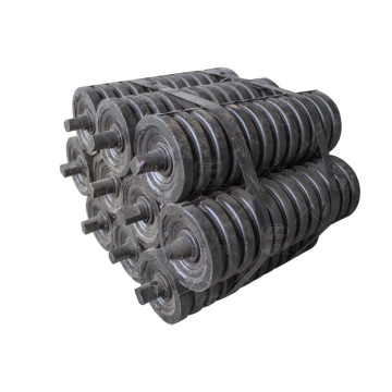 China Factory Price Customized Black Rubber Coated Conveyor Idler Impact Roller