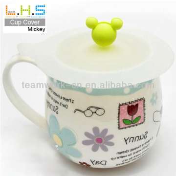 Mickey silicone coffee cup lids