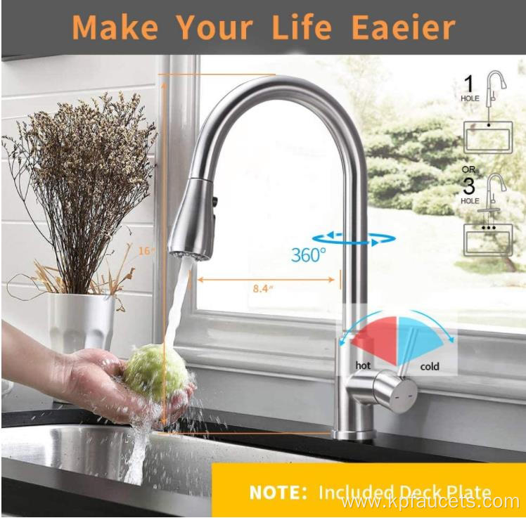 304 Stainless Steel Brushed Sprayer Faucet