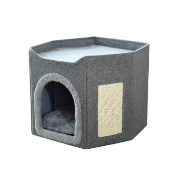 Foldable Indoor Cat Beds, Houses, and Scratch Pads: The Perfect Cozy Retreat for Your Feline Friend