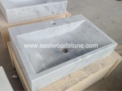 bacia de pedra branca casa de banho