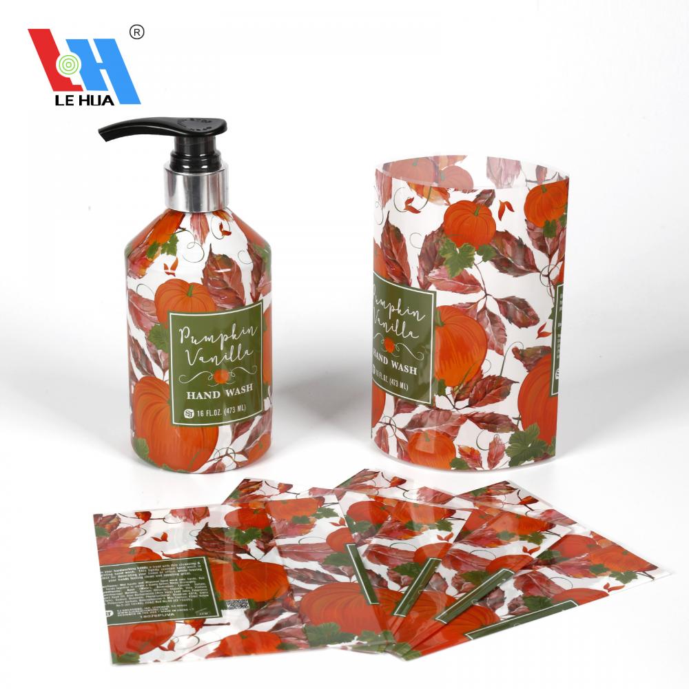 Hand Wash Bottle Shrink Sleeve Wrap Film Labels