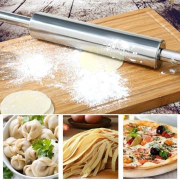 Stainless Steel Rolling Pin Heavy Duty Adjustable Roller