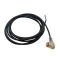 90 grados 4pin m12 cable femenino con LED