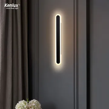 Modern Farmhouse Light Bedroom Indoor Outdoor Long Iron Sconce Wall Lamp