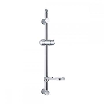 Silver Zinc Wall Mounted Adjustable Height Sliding Bar