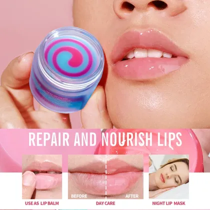 Non-Sticky Hydrating Lip Mask Balm - Unique Swirl Lip Sleeping Mask