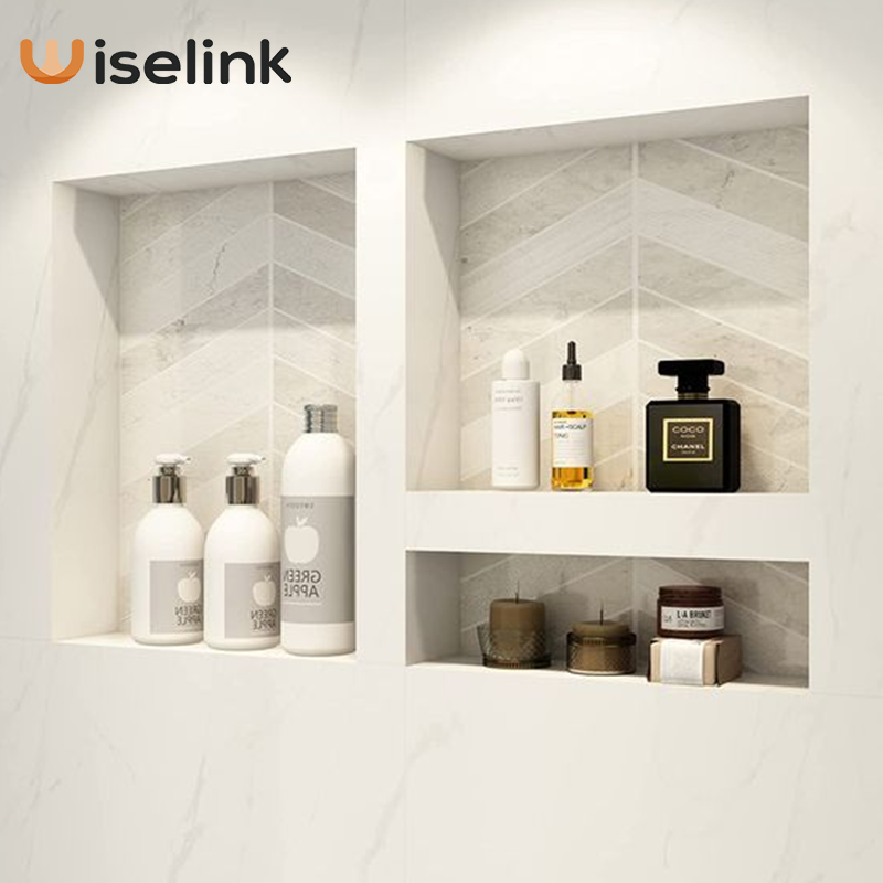 Niche with multiple shelves