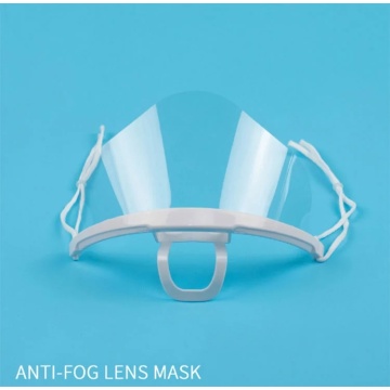 Food Service Transparent Plastic Anti-Fog Mouth Cover