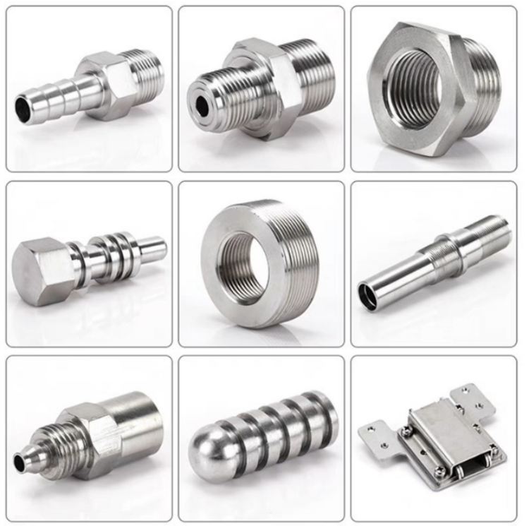 CNC bearbeitete Edelstahlteile CNC machined stainless steel parts