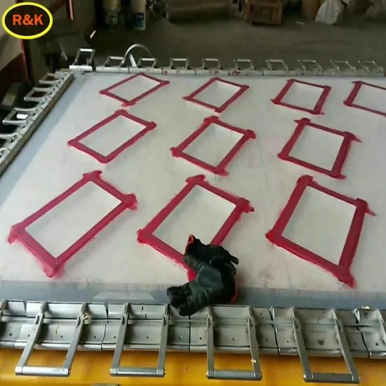 Aluminum screen printing frame with polyester screen