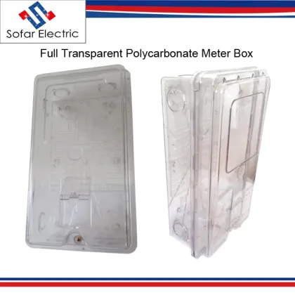 South American Standard Transparent PC Meter Box