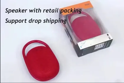 Waterproof Wireless Bass Subwoofer Fabric Speaker with Hook for JBL clip4 BT 5.0