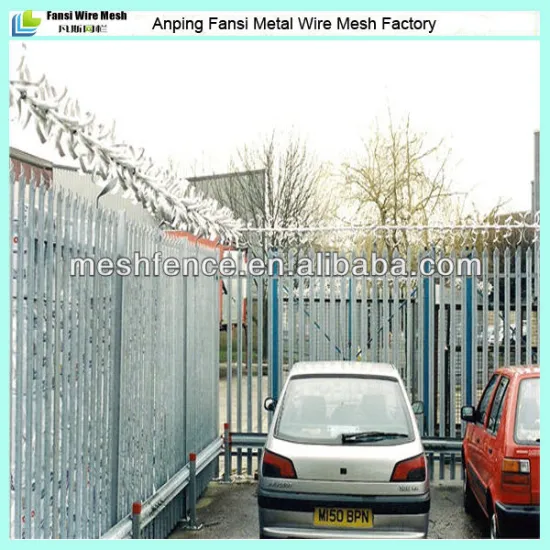 Heavy duty steel cheap palisade fence for industrial site