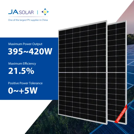 JA Solar High-Power PV Modules: 395W, 400W, 405W, 410W, 415W, 420W Solar Panels for Wholesale and Home Use in China
