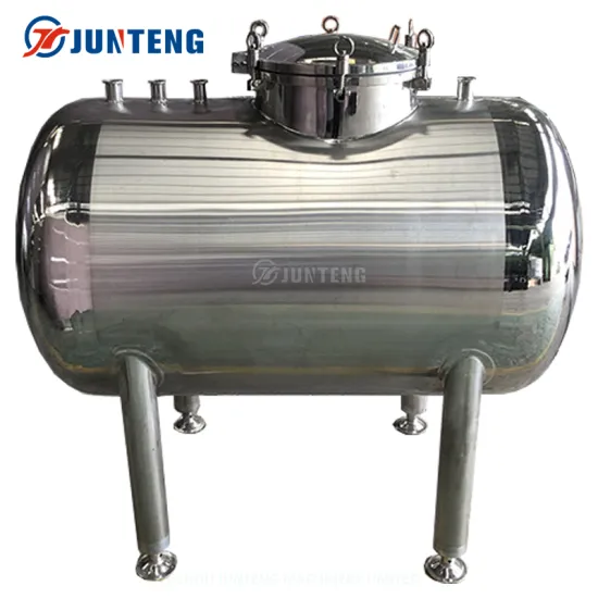 1000L Stainless Steel Horizontal Storage Tanks: Ideal for Water, Perfume, and Cosmetic Solutions