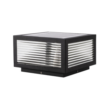 Europe 5x5 Solar Electrical Dual Purpose Fence Patio Pillar Lights - Waterproof 2700K Black Outdoor Post Cap Light