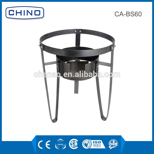 the cast iron frame of gas stove