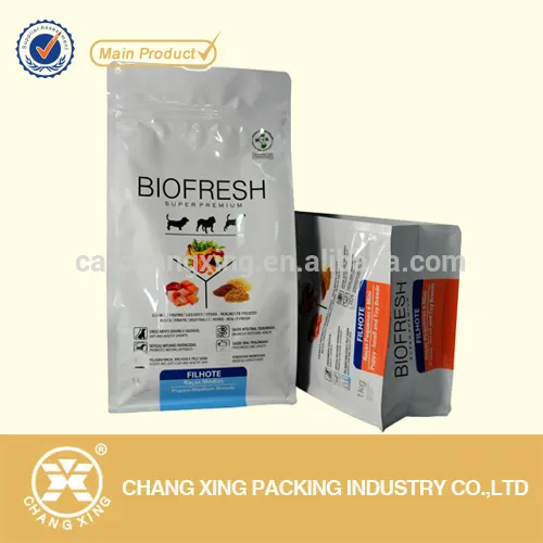 Side Gusset Plastic Foil Dry Dog Food Bag Cat Pet Food Pouch