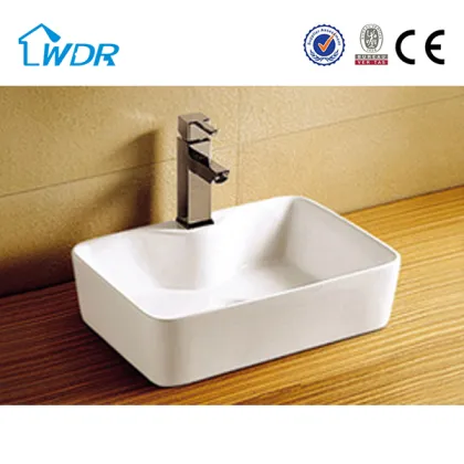 european style color art basin with facuet