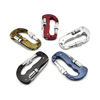 Stainless Steel Multi Tool Carabiner for Outdoor Camping and Climbing