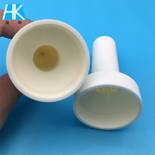 High Purity 99 Alumina Ceramic Crucible Tube with one end closed